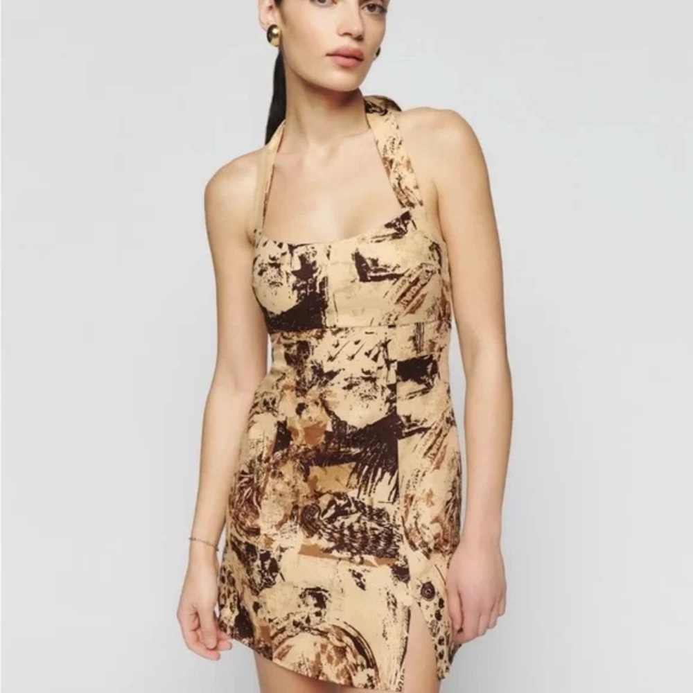 NWOT Reformation Isha Linen Dress Tonala